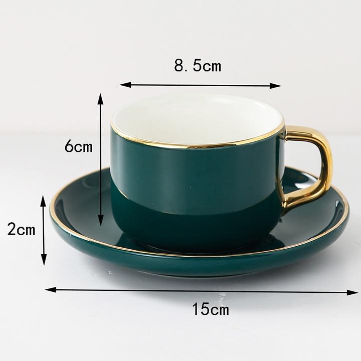 Tách Trà Sứ Màu Xanh Cao Cấp TS01