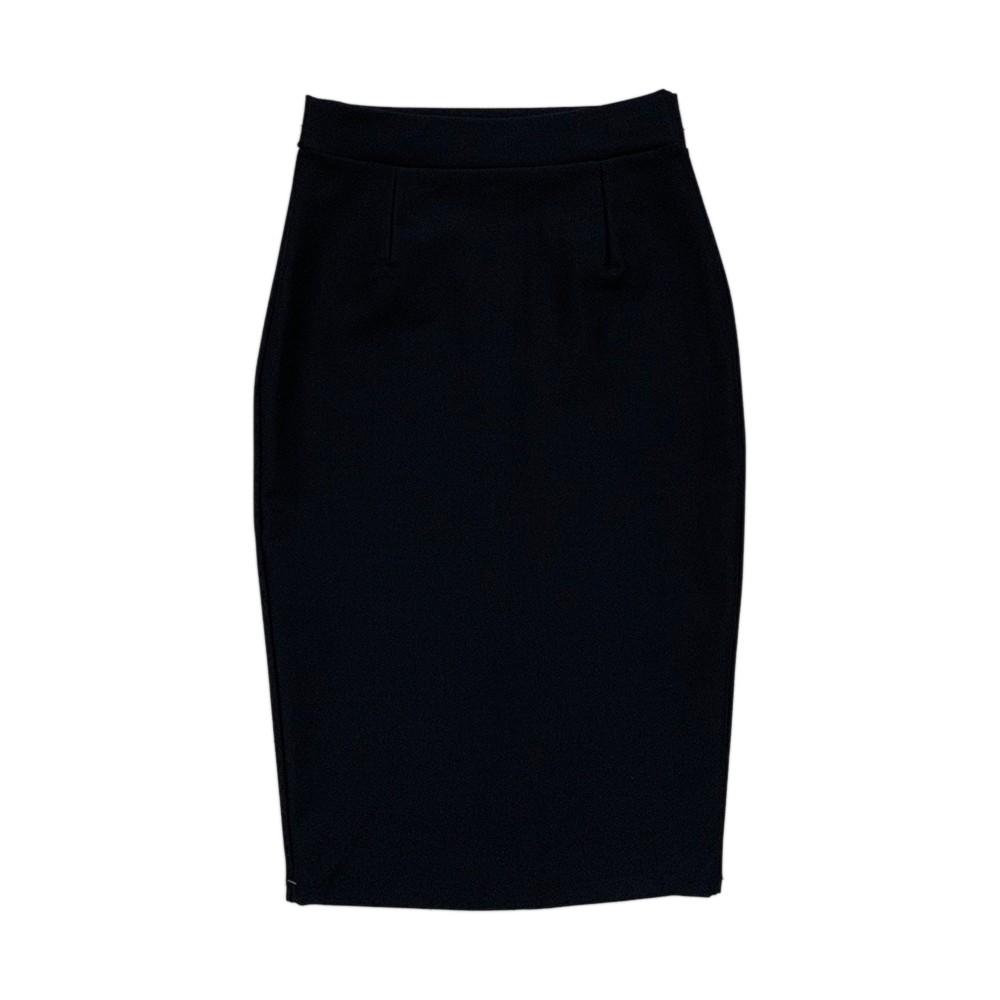 Chân váy công sở dài bigsize màu đen ôm body xẻ sau dài 63cm