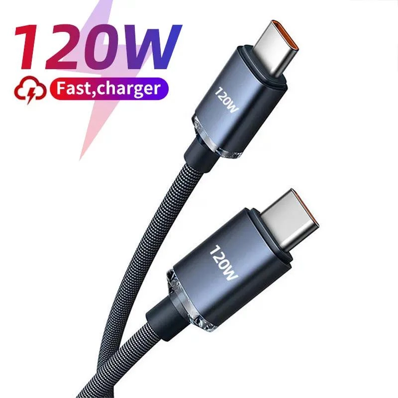 Cáp 120W 2 đầu type C cho điện thoại di động sạc nhanh USB C dây sạc copy dữ liệu data nhanh - miếng lót chuột