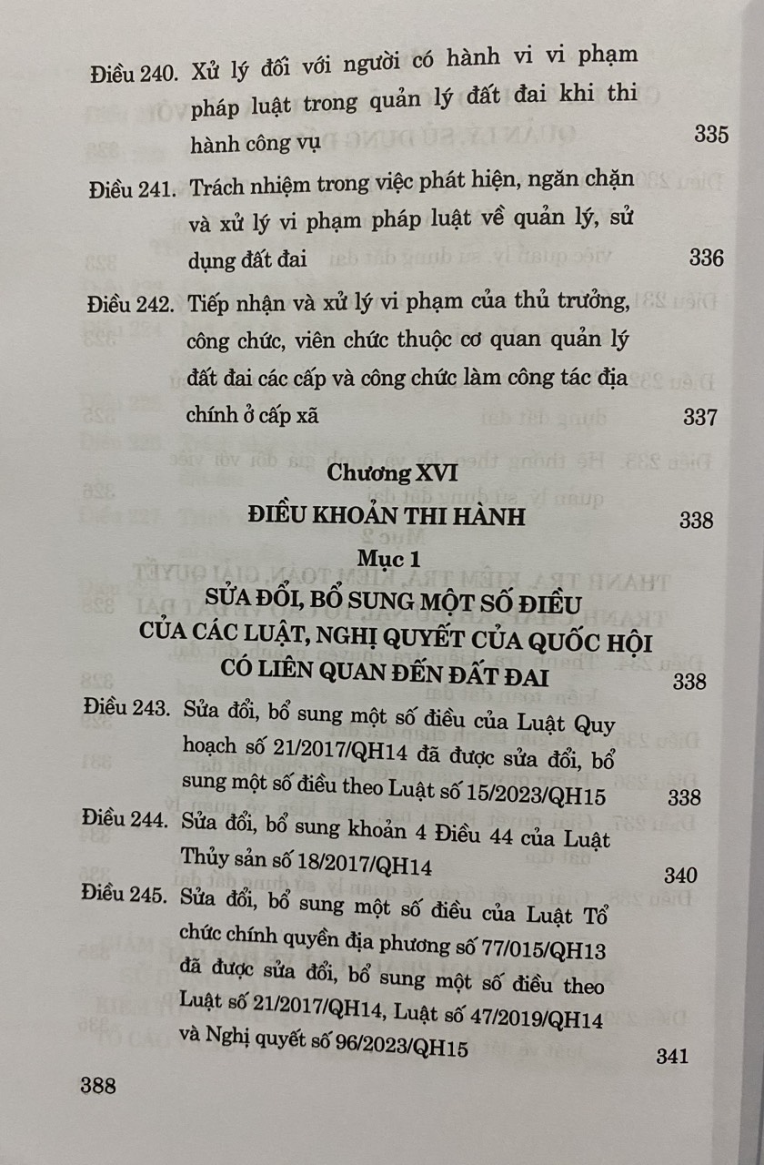 Luật Đất Đai ( Hiện Hành) ( Sửa đổi, bổ sung năm 2024 )