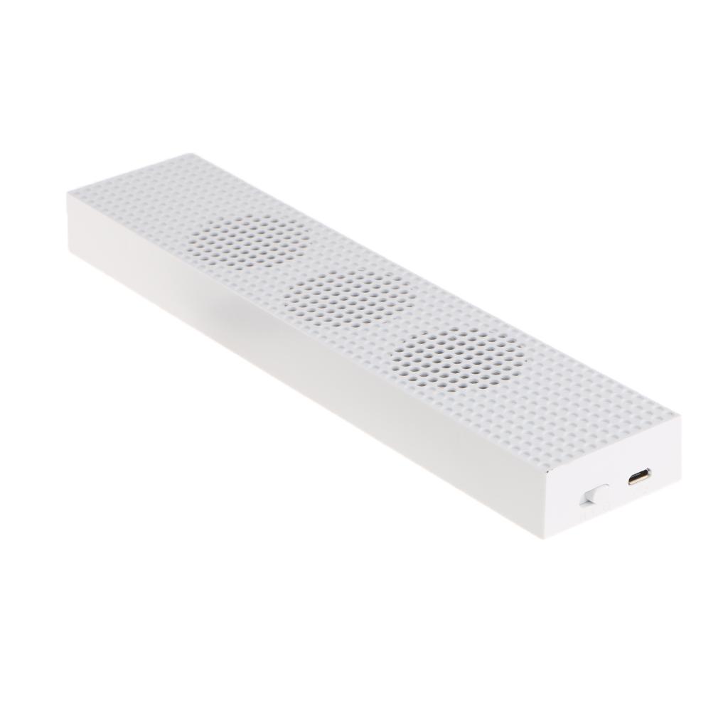 Cooler Fan 2 USB External 3-Fan Cooling Fan for Xbox One S Gaming Console Host Radiator - White
