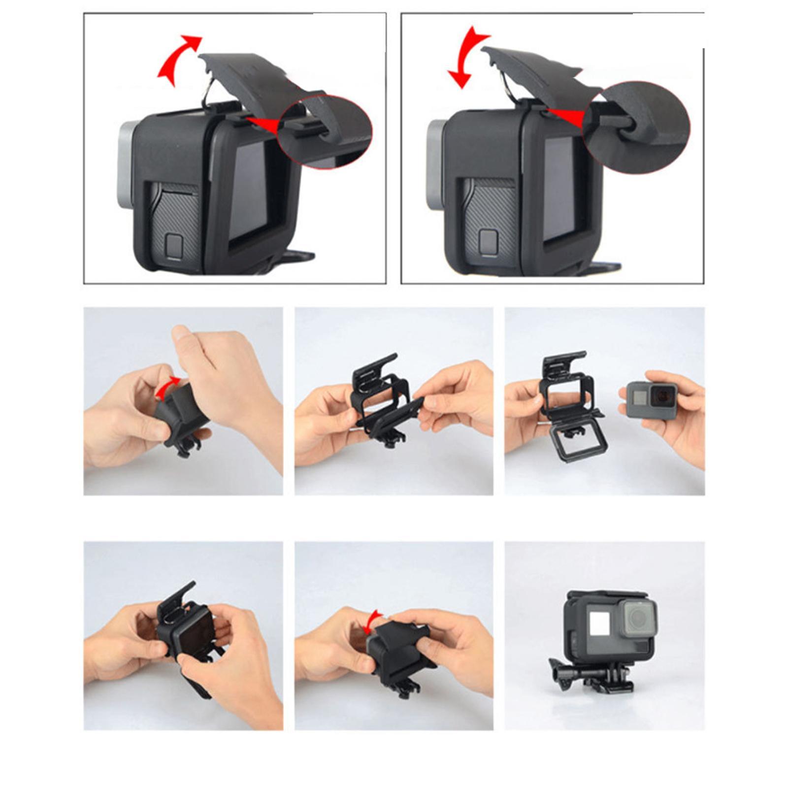Frame Case for 7 6 5 Action Camera Slots Accessible
