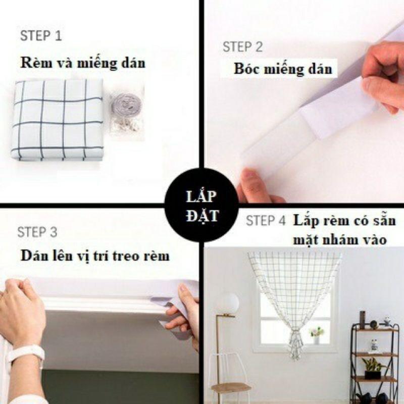 RÈM cửa dán, rèm cửa sổ rèm cửa chính CANVAS DÁN TƯỜNG HỌA TIẾT HÌNH HỌC