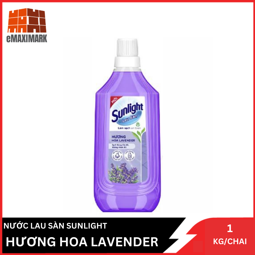 NƯỚC LS SUNLIGHT HƯƠNG LAVENDER CHAI 1 KG