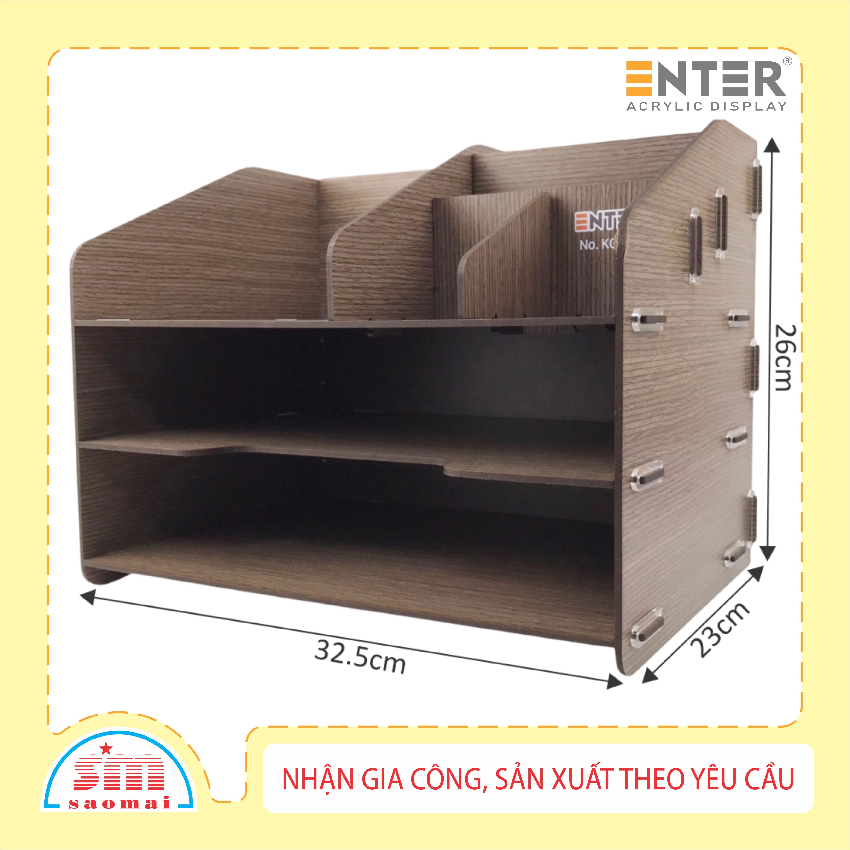 Kệ hồ sơ gỗ Enter KG065 lắp ráp