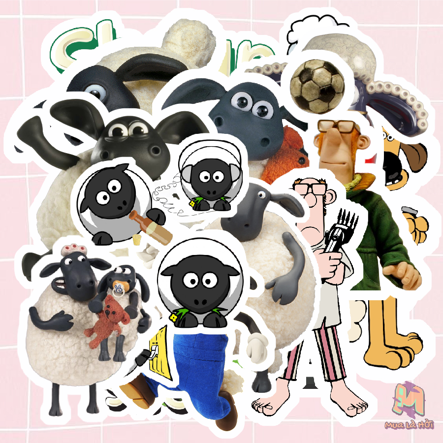 Miếng dán Stickers phim Shaun the Sheep Movie