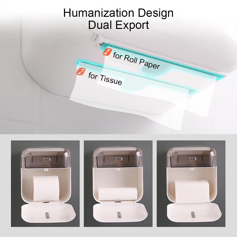 Hộp đựng giấy cuộn vệ sinh treo tường, chống thấm nước