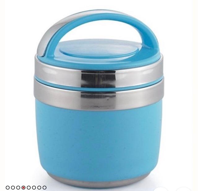 Cặp lồng giữ nhiệt quai viền nhựa và i nốc 2 cỡ 1,3 lít 1,5 lít
