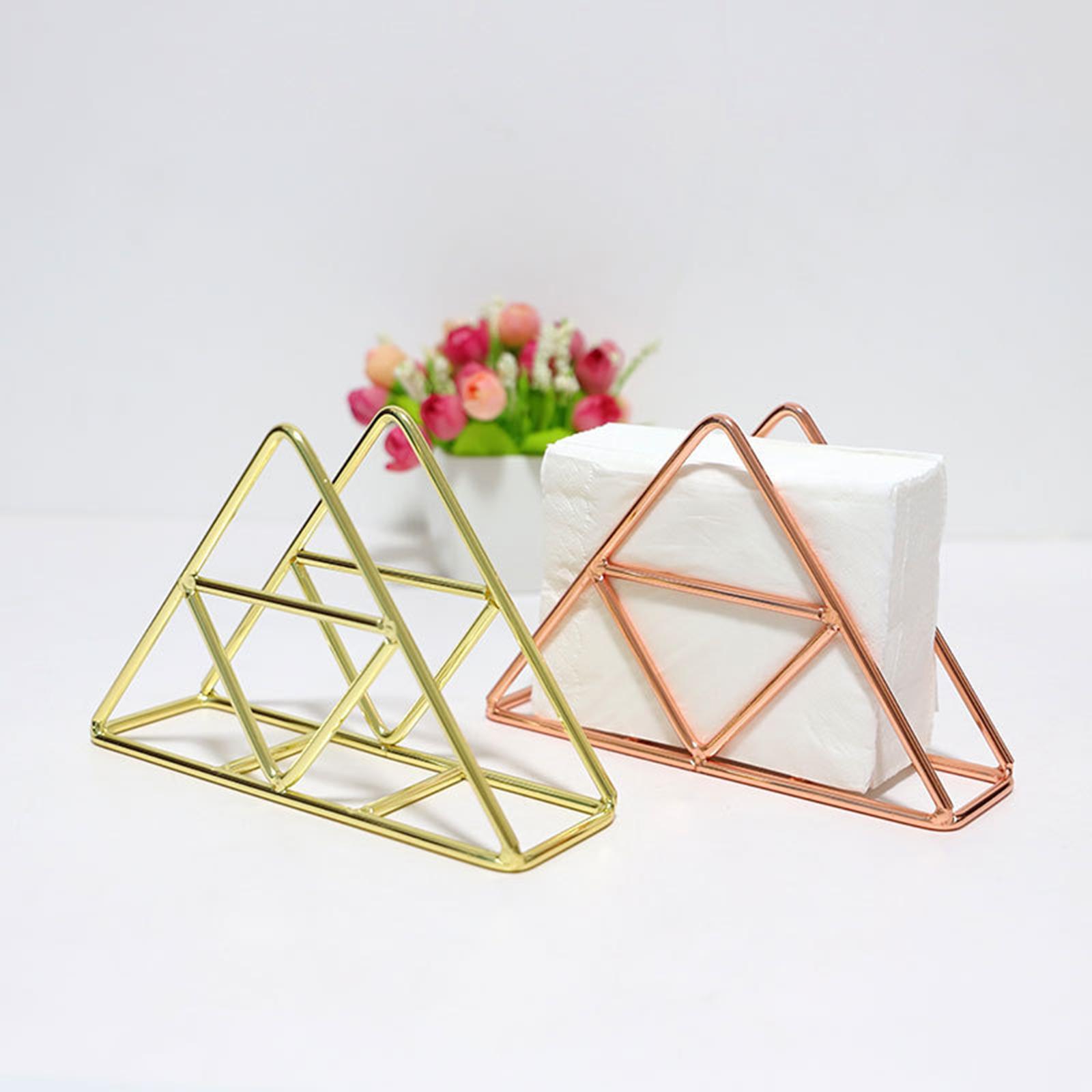 Durable Paper Napkin Holder Tissue Dispenser Golden