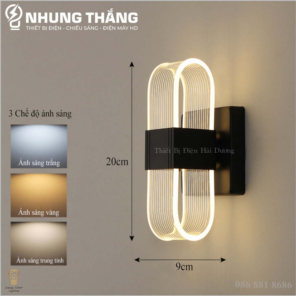 Đèn LED Gắn Tường DT-276 - Trang Trí Trong Nhà , Cầu Thang , Hành Lang - 3 Chế Độ Ánh Sáng - Tiết Kiệm Điện Năng