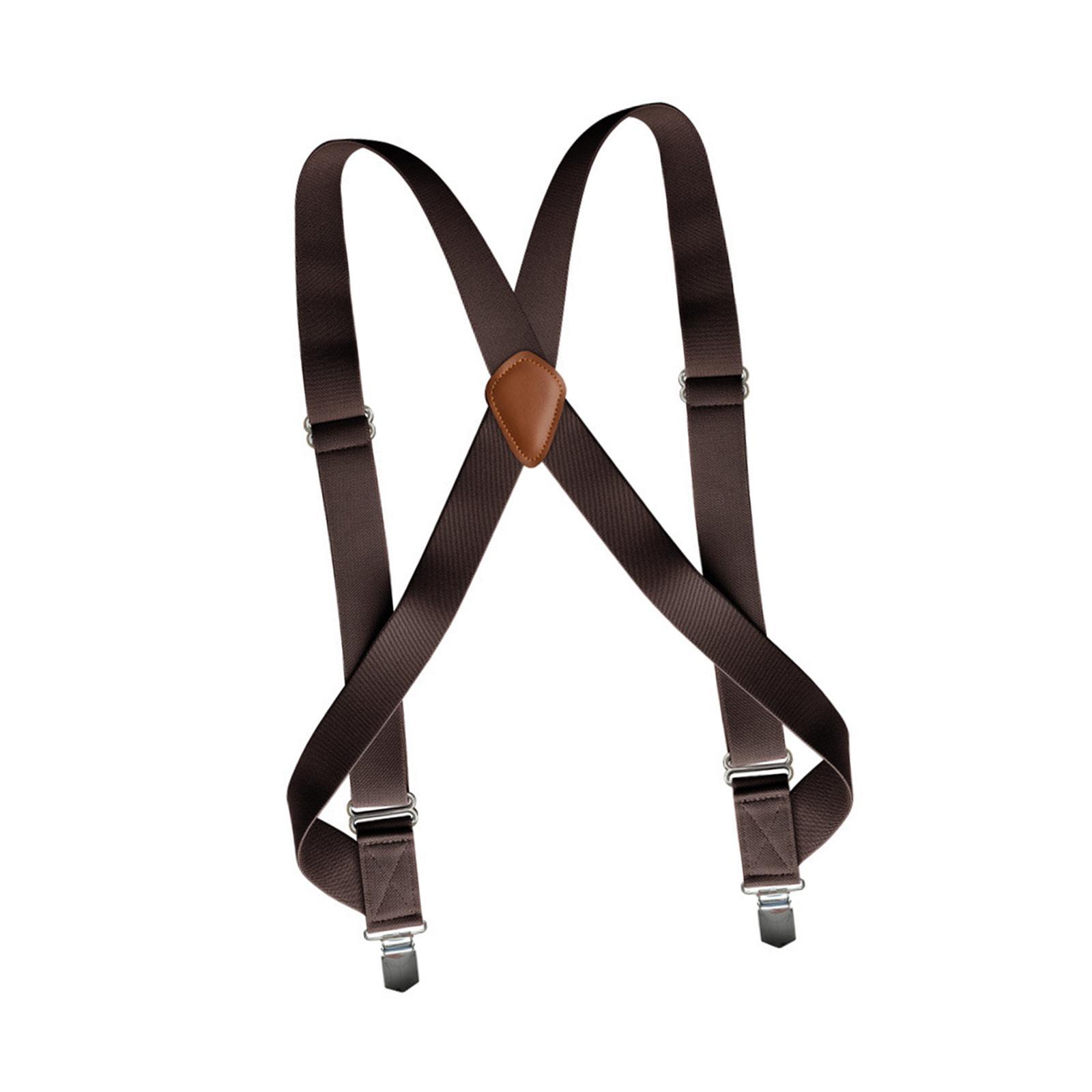Mens Suspender with Clips Washable Adjustable Fits Jeans Big Tall Friends