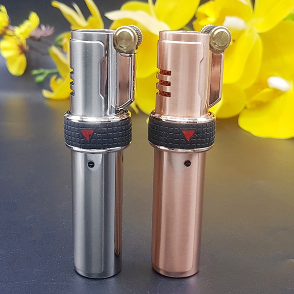 Vỏ Hột Quẹt Bật Lửa Jobon ZB-696 Khò 3 Tia Sử Dụng Gas Đá Cao Cấp Có Khóa Rảnh Tay - Nhiều Màu