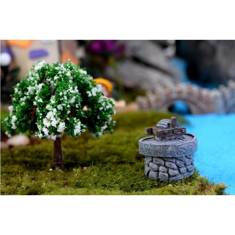 Mô hình cối xay thóc cho các bạn trang trí tiểu cảnh, terrarium, DIY