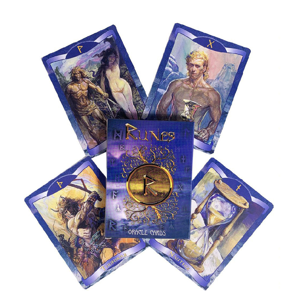 Bộ Bài Runes Oracle Cards Công Cụ Tiên Tri Thiêng Liêng 24 Lá Bài