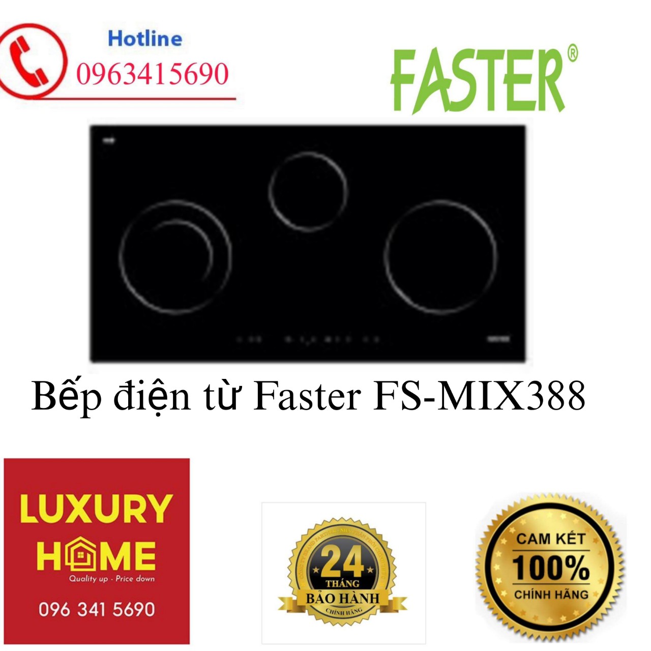 Bếp điện từ Faster FS-MIX388- Hàng chính hãng