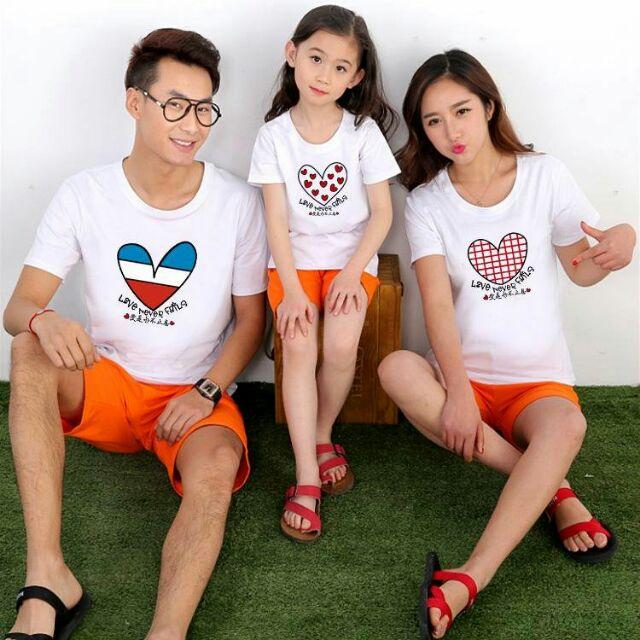 Áo thun gia đình giá rẻ size 8-100kg