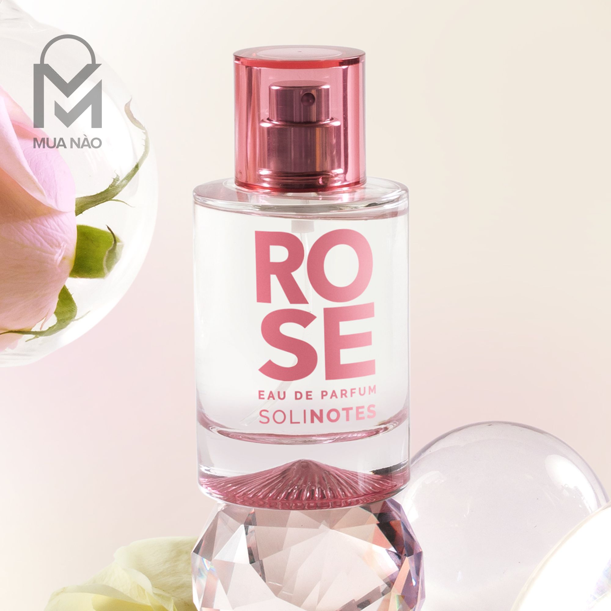 Nước hoa hồng Pháp Rose 50ml - Nước hoa Nữ quyến rũ hãng Solinotes