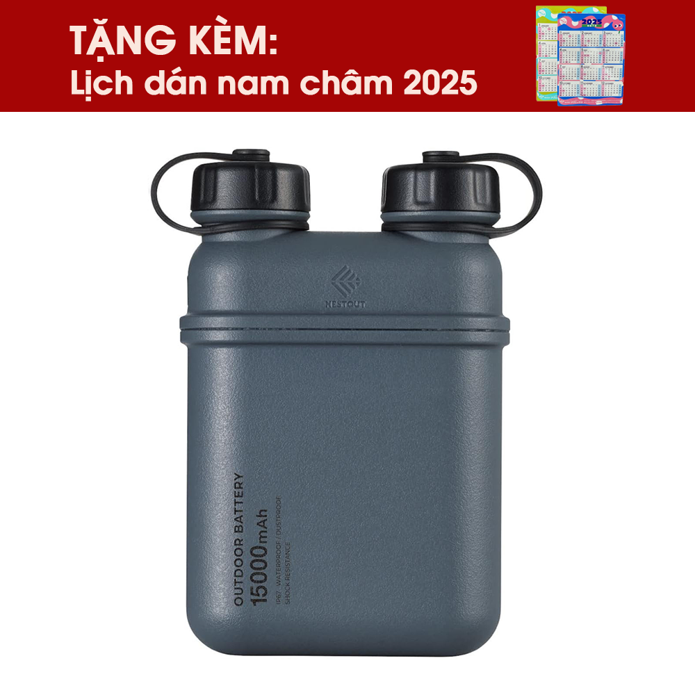 Pin Sạc Dự Phòng Di Động Chuyên Dụng Ngoài Trời ELECOM NESTOUT Outdoor Battery (15000mAh) - Hàng Chính Hãng - ELECOM OFFICIAL SHOP