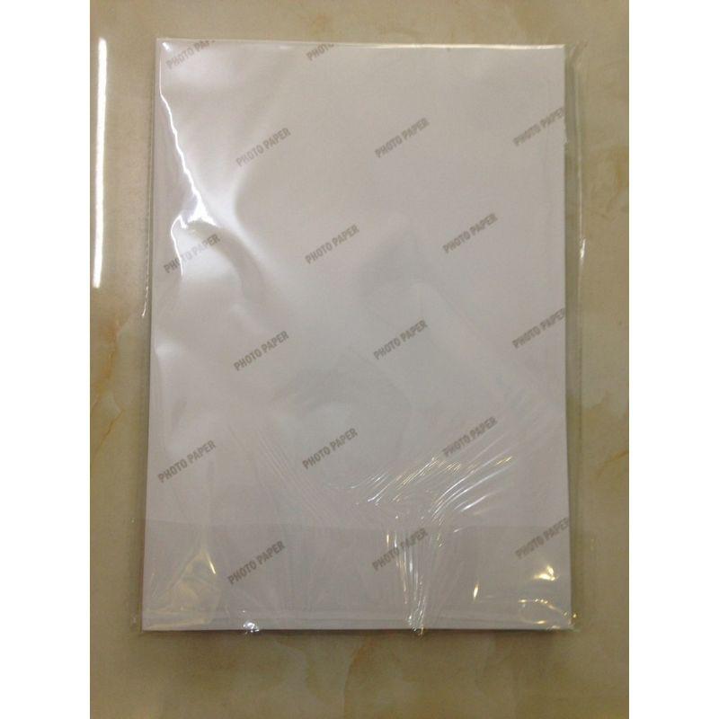 Giấy decal in ảnh A4 định lượng 135gsm - 1 mặt bóng, Giấy decal 135gsm lột dán được