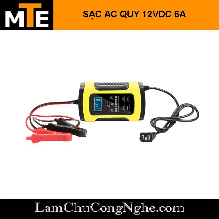 Bộ sạc bình acquy 12v 4Ah - 100Ah thông minh tự ngắt khi đầy có chức năng phục hồi acquy bằng khử sunfat