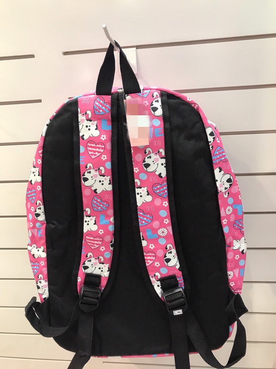 Balo Teen kèm bóp viết hình chó hồng siêu cute cho các bạn nữ - TT261001C