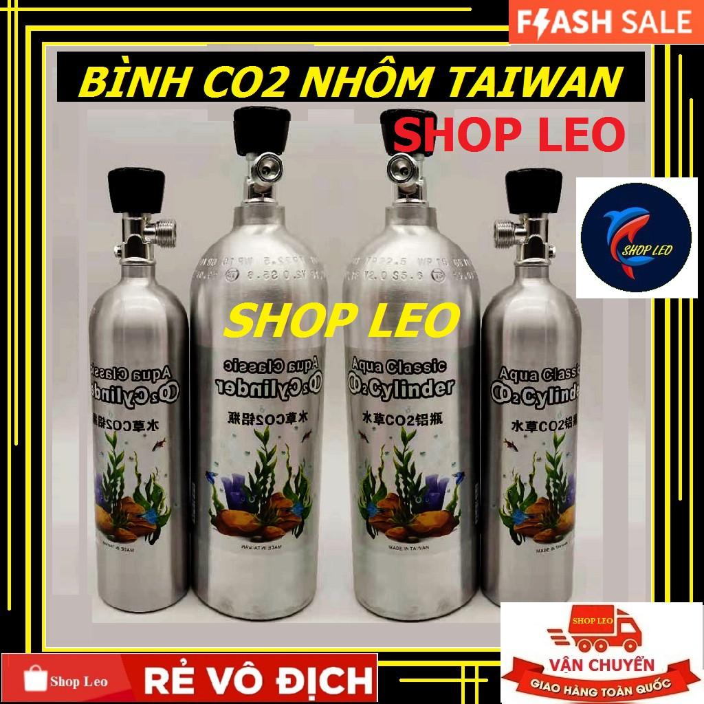 Bình CO2 nhôm TAIWAN 2L - Bình Co2 cho bể thủy sinh - hồ thủy sinh