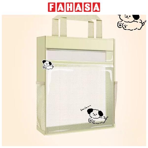 Túi Vải Học Thêm - 8009 - Trong Suốt Trắng