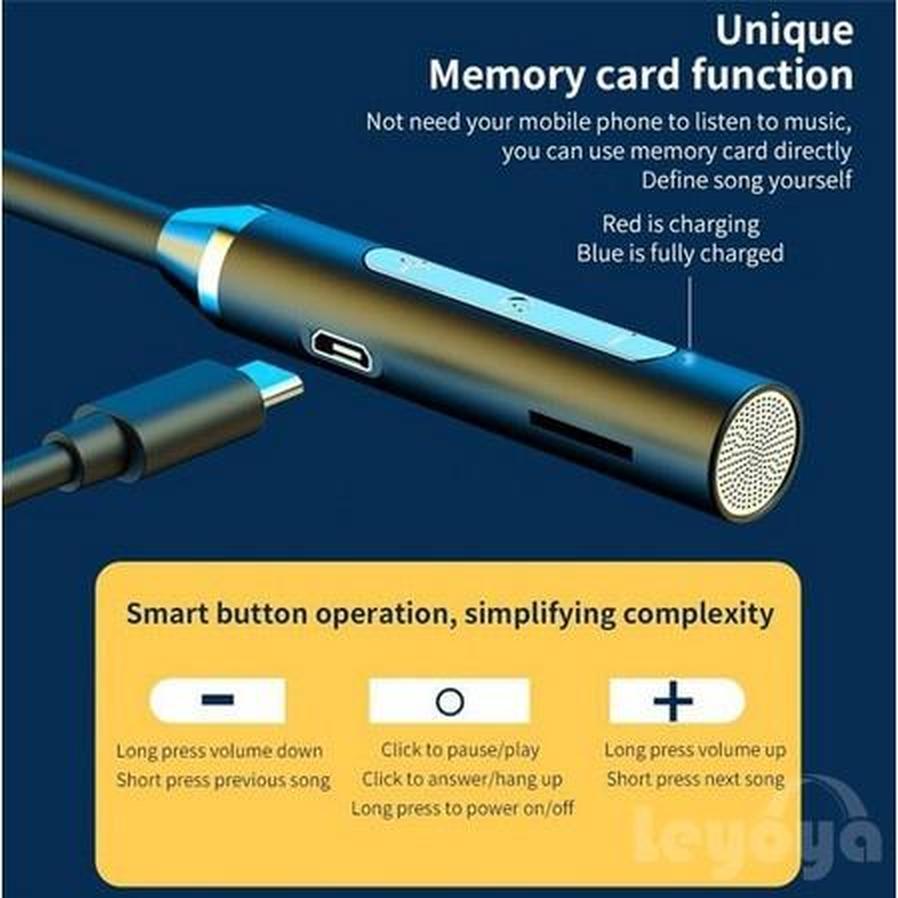 Tai Nghe Bluetooth Không Dây Có Mic Hỗ Trợ Thẻ Nhớ TF MP3 Chống Thấm Nước