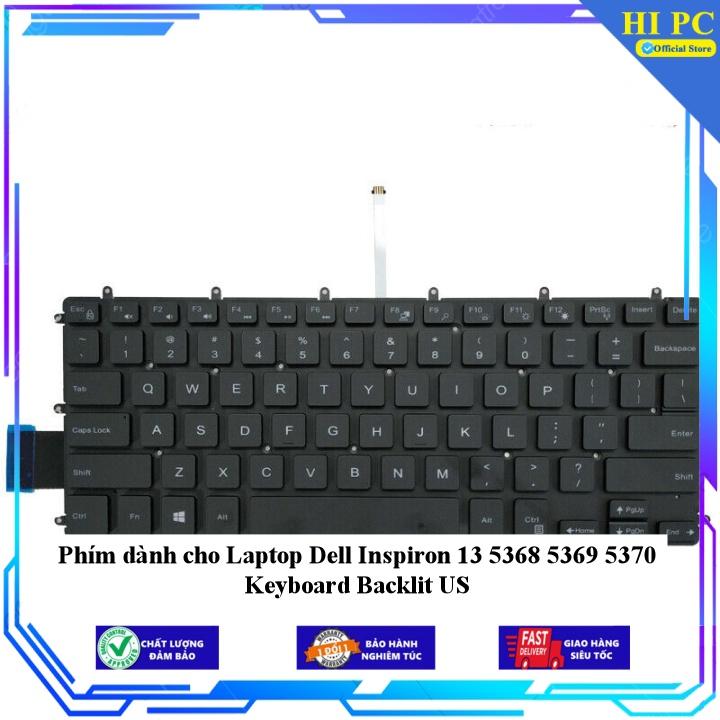 Phím dành cho Laptop Dell Inspiron 13 5368 5369 5370 Keyboard Backlit US - Hàng Nhập Khẩu