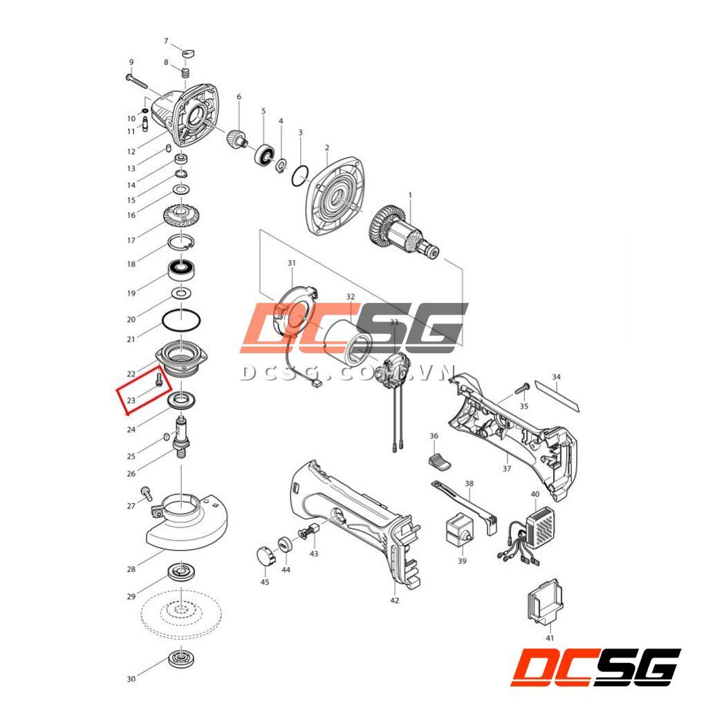 Bu lông M4x18mm cho máy mài góc Makita 911121-2 | DCSG