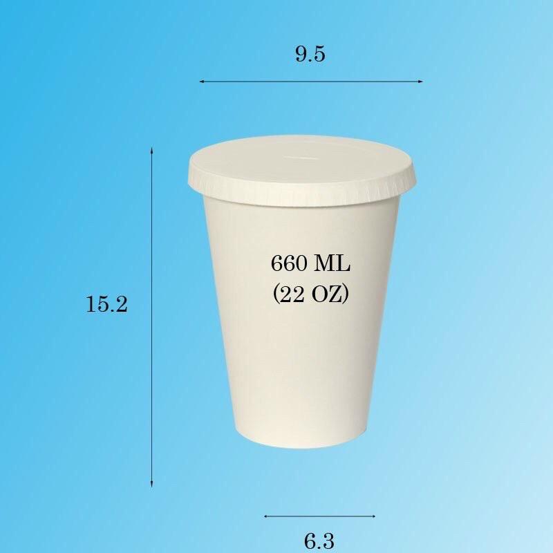 50 Ly Giấy 22oz 660ML 2PE