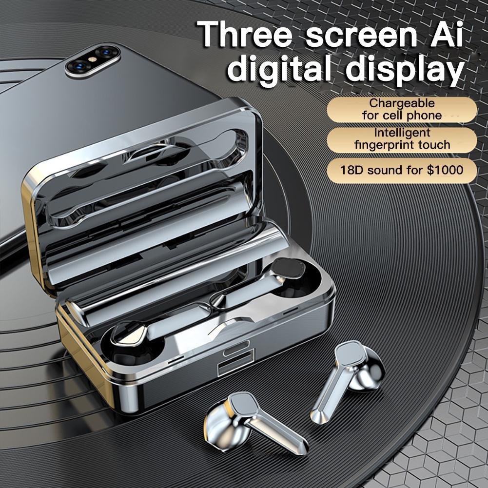 Tai Nghe Không Dây Bluetooth 5.2 TWS DH01 TWS Chống Nước Có Micro 3500mAh Mới 2022