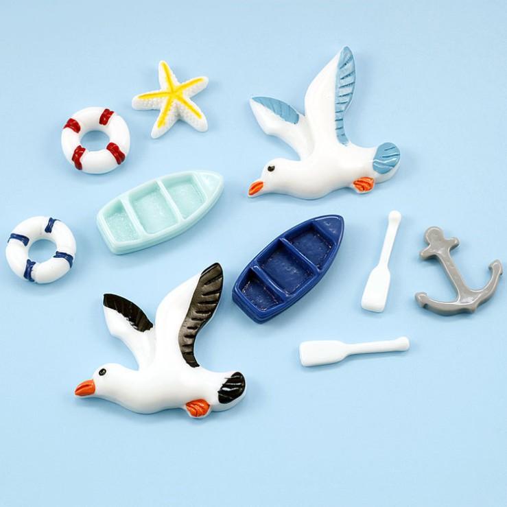 HN * Các mẫu charm chủ đề sinh vật biển đại dương cho các bạn trang trí Jibbitz, kẹp tóc, vỏ điện thoại, DIY