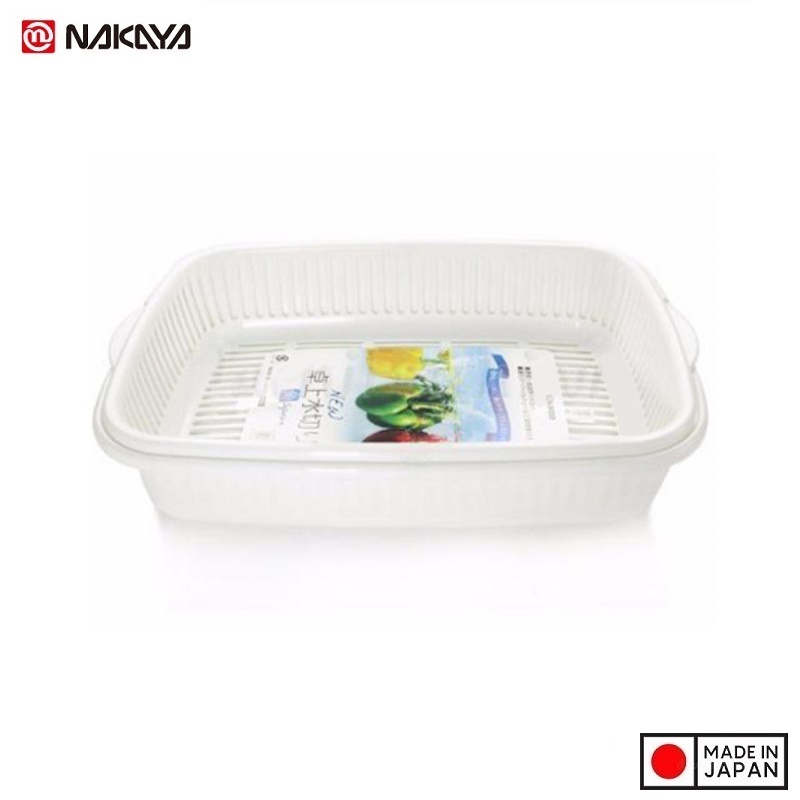 Bộ khay đựng rau củ chữ nhật Nakaya 1.7L - Hàng nội địa Nhật Bản nhập khẩu chính hãng