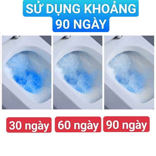 Lọ thả tẩy trắng khử hôi bồn cầu. Viên thả tẩy bồn cầu (combo 5 Lọ)