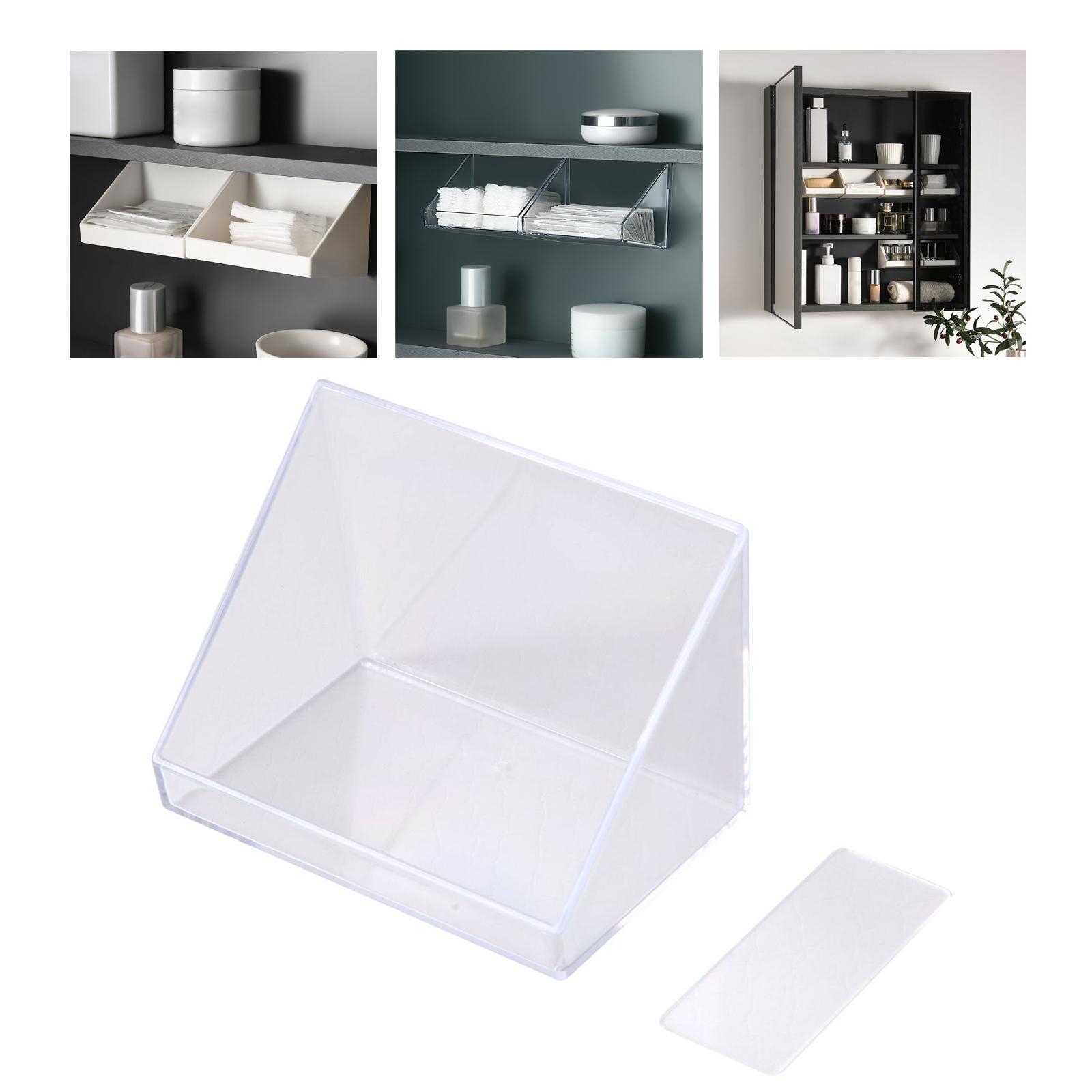 Floating Shelves Organizer Bevel Container for Lip Glaze Lipstick Office