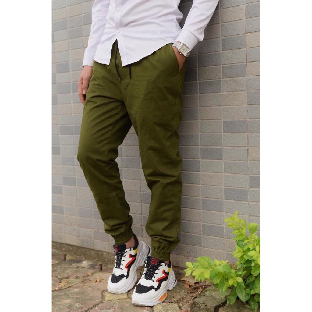 Quần Jogger kaki nam nữ, Quần ống bó thời trang nam nữ, quần giáng body