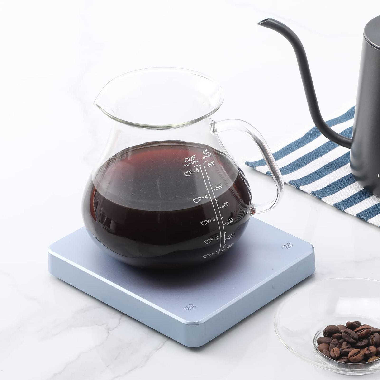 Multifunction Digital Coffee Scale 3kg/0.1G USB Rechargeable for Household