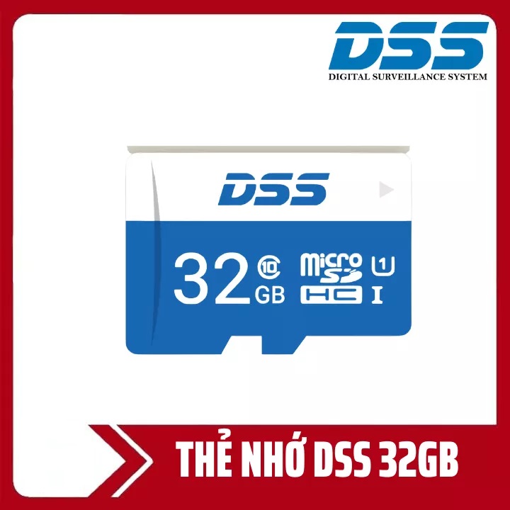 Thẻ nhớ Mirco SD DSS 64G - 32GB Class 10 chuyên ghi hình cho các dòng camera IP, điện thoại, máy ảnh, máy tính bảng - hàng chính hãng