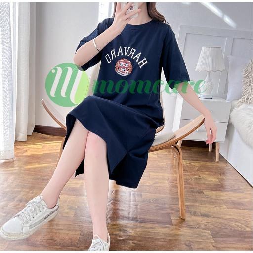 Váy đầm bầu sau sinh cho con bú ti chất Cotton mềm mát - Hàng Quảng Châu đẹp có sẵn chất Cotton mặc mùa hè giá rẻ