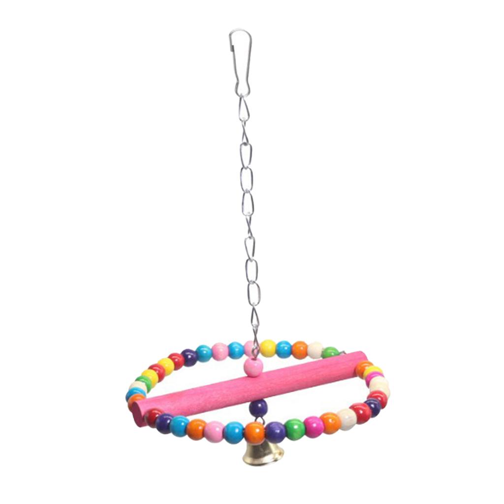 Parrot Swing Chewing Toys for Perches Hanging Cage Toys for Cockatiels Finches