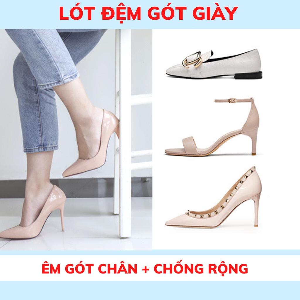 Miếng lót gót giày chống rộng, đệm gót giảm size giày nữ. Chống trầy xước chân