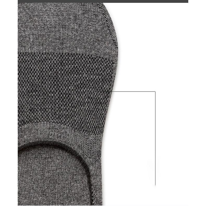 Combo 5 đôi tất vớ lười hài Unisex 5 màu thông hơi thoáng khí chống thối chân có silicon chống trượt MS06