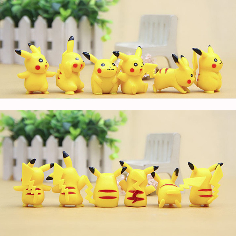 Bộ sưu tập mô hình đồ chơi Pokemon - 06 Pikachu (Mẫu 02)