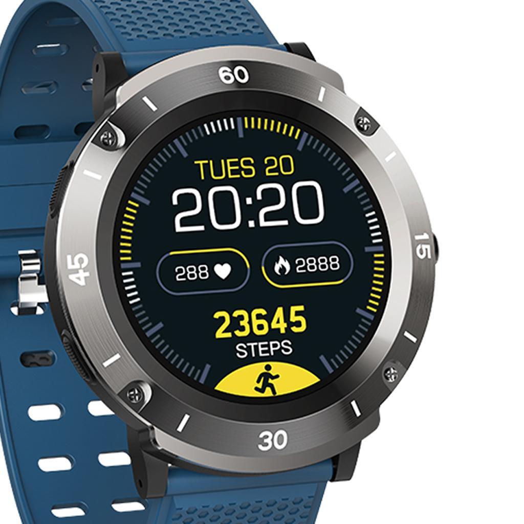 Smart Watch Fitness Fit Bluetooth Step Caolorie Sport Touch Screen Blue