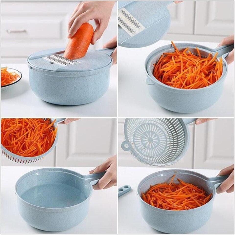 Kitchen Multi-Function Tool Shredder Home Vegetable Radish Potato Wire Mandoline Slicer Stainless Steel Cutter Cheese Grater New