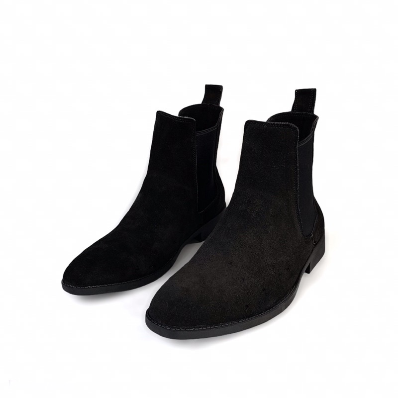 Giày nam chelsea boot da bò thật cao cổ TEFOSS HT350 ver.1 size 38-44- Mũi nhọn sang trọng