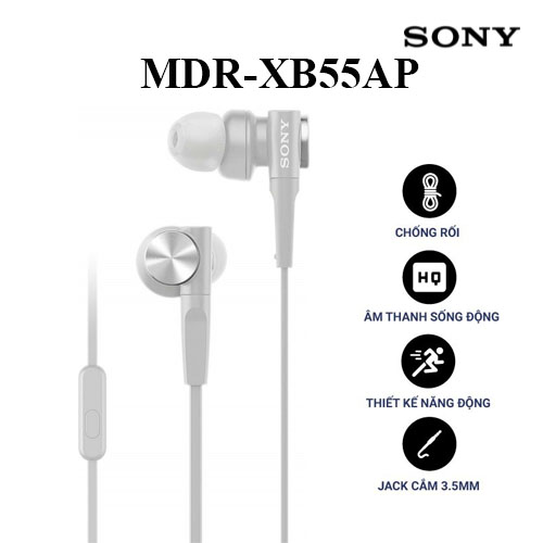 TAI NGHE SONY MDR-XB55APBZE - Hàng chính hãng