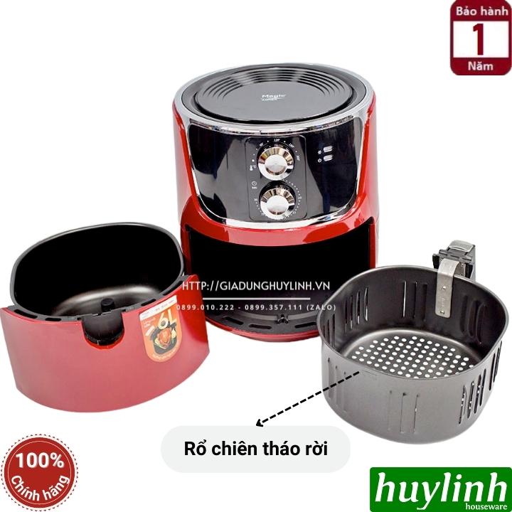 Nồi chiên không dầu Magic Korea A801 - Dung tích 6 lít - Công suất 1800W [Magic A-801] - Hàng chính hãng