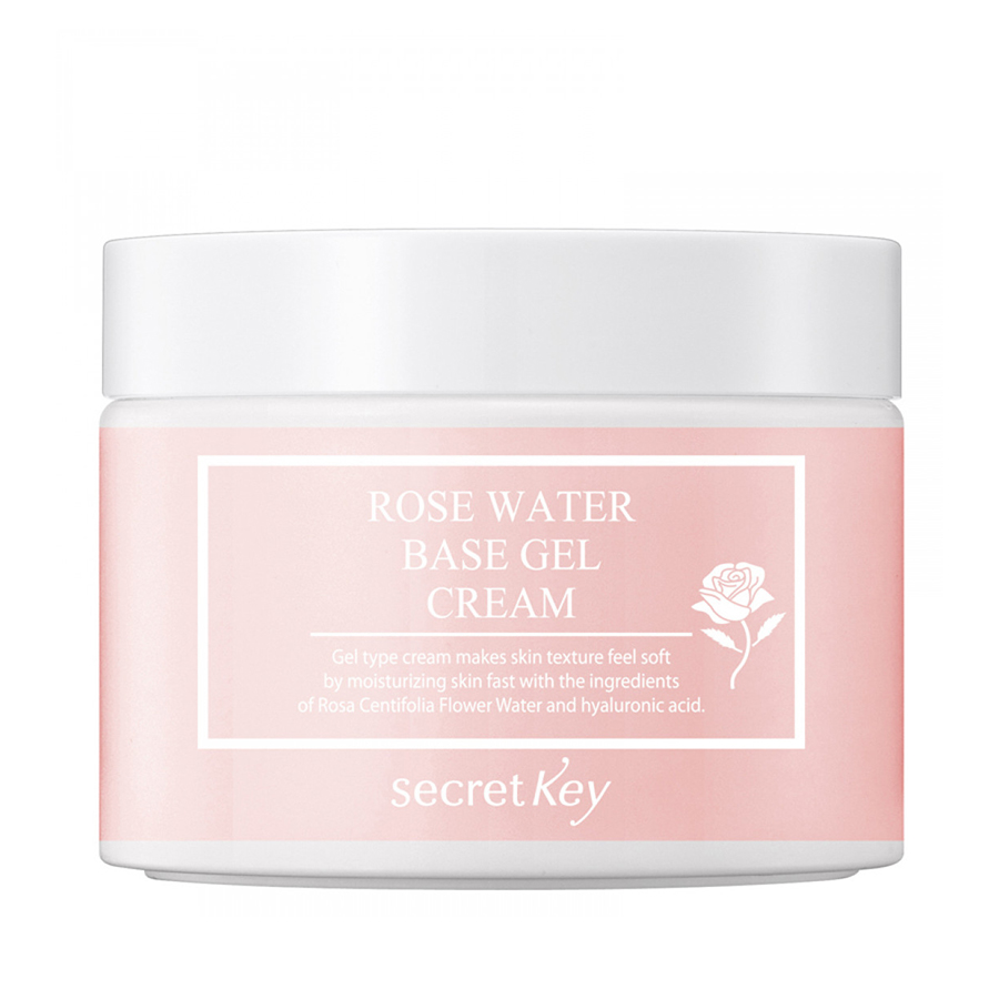 Kem Dưỡng Ẩm và Làm Sáng Da Secret Key Rose Water Base Gel Cream 100ml